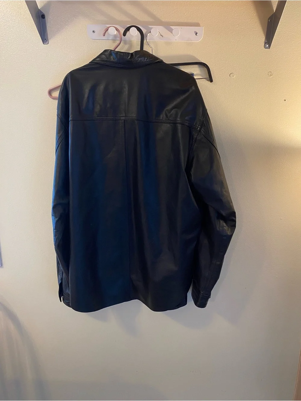 Vintage 2003 Harley Davidson Mens Black Leather Button-Up Jacket - Picture 7 of 7